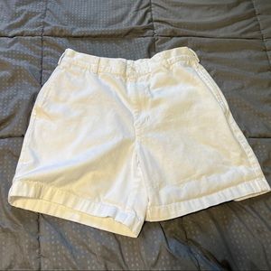 Lands end white shorts 100% cotton size 30 regular